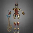 TerraFullArmor0001-0240-ezgif.com-optimize.gif Kingdom Hearts Terra Armadura completa y Keyblade para Cosplay