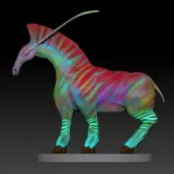 ZBrush-Movie-horse_60.gif Файл STL Лошадь Аватара (фигурка из фанарта)・Шаблон для загрузки и 3D-печати, Kangreba