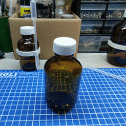 ezgif.com-gif-maker.gif STL file Pipette mounting on glass bottle・3D printing idea to download, ChrisMix