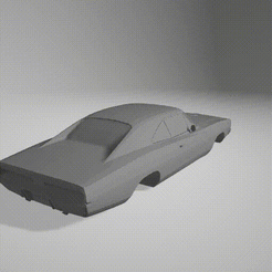 Video_1627138053.gif STL-Datei Dodg Char R/T (1969)- Druckfähiger Karosseriewagen・Modell für 3D-Drucker zum Herunterladen, CarHub