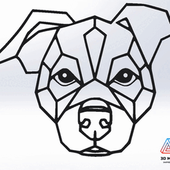 3p MAX STL file GEOMETRIC DOG・Design to download and 3D print, 3D_MAX