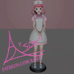 nurse-joygi2.gif 3D file Nurse Joy -Pokemon- + Swimsuit・3D printable model to download, A2SLP