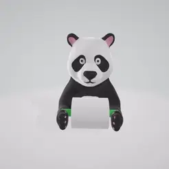 support-panda-wc.gif STL file panda holder toilet paper holder paper meme for ender 3 WITHOUT SUPPORT・3D printable model to download