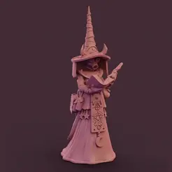 Lexican010001-0150-ezgif.com-video-to-gif-converter.gif Lexican 01 - Postapocalyptic Witch Librarian - 2 Piece Monopose Model