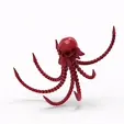 GIF-PULPO.gif Octopus Skull - Calvera Pirata - Pulpo Flexy - Articulated - Articulado