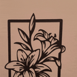20240125_171225.gif painting with lilies, painting with lily flowers, line art flowers, wall art flowers, 2d art flowers