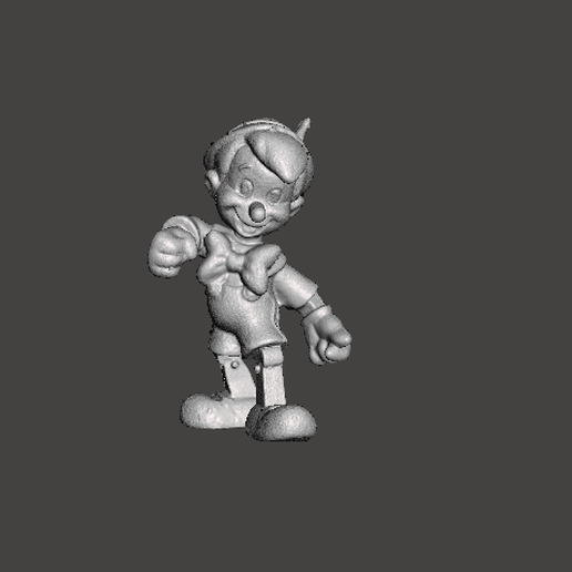Antique figurine pinocchio doll bullyland Disney 3D model