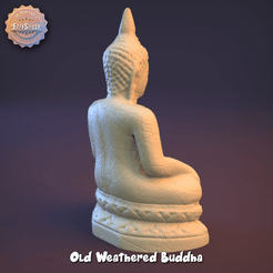 oldbuddha.gif Fichier STL gratuit Statue de Bouddha vieillie par les intempéries・Design pour imprimante 3D à télécharger