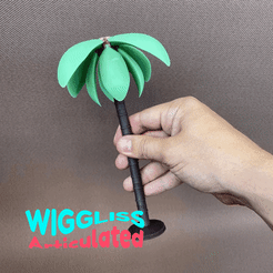 ezgif.com-gif-maker.gif STL file WIGGLISS - palm / articulated toy / 3D model print / sla / pla / STL / OBJ・3D print design to download