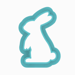 bunny_6___.gif Fichier STL gratuit coupeur de pâte polymère en forme de lapin・Plan imprimable en 3D à télécharger