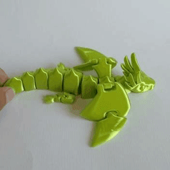 176133123_483998816121445_4073008654754976977_n.gif STL file Flexi Dragon very green・Template to download and 3D print, angeljacobofigueroa
