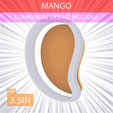Mango~3.5in.gif Mango Cookie Cutter 3.5in / 8.9cm