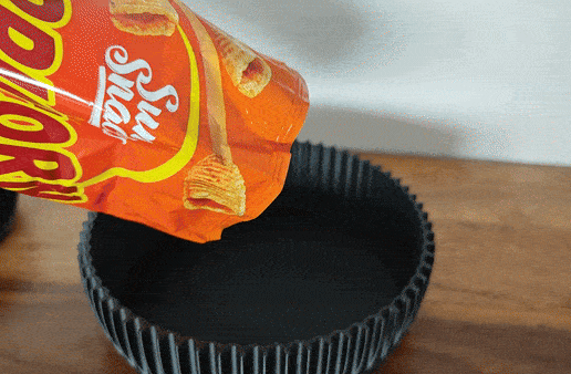 Süßigkeiten, Kekse und Chips Schale / Teller als Set mit 4 Größen 3D model