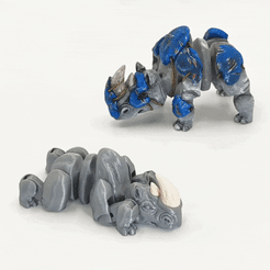 ezgif-1-2b733317c1.gif 3D file Armored Rhino・3D printing design to download