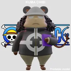 KUMA-1.gif Файл STL Кума Чиби - One Piece・Модель для загрузки и 3D-печати