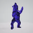 bear-spirit-blue.gif orlinski bear style spirit blue sculture even for ender 3