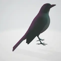 gifpajaro.gif Fichier STL Mignon oiseau réaliste prêt à être imprimé・Objet imprimable en 3D à télécharger