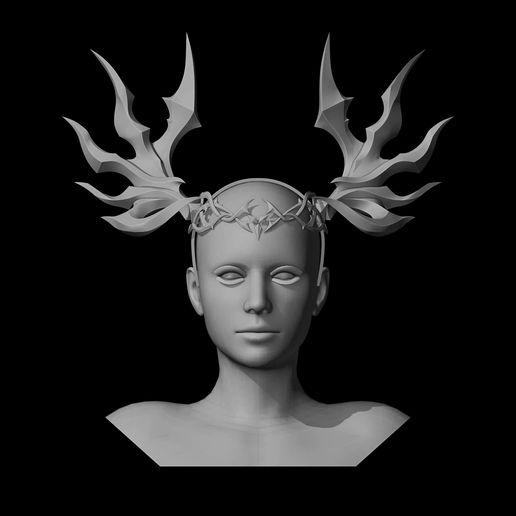 🤘 Lady Nifle- Horns and Diadem - Duet Night Abyss Cosplay Prop・ STL ...