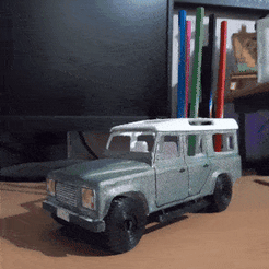 ezgif.com-optimize-3.gif Fichier 3D Land Rover Color Porte-crayon・Design pour impression 3D à télécharger