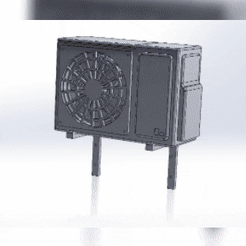 InShot_20230628_091209863.gif STL file Air conditioner 1:12 Air conditioner AC・3D printable model to download