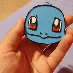 VID-20230824-WA0013.gif 3D file Squirtle Pokemon keychain with SD slot・Model to download and 3D print