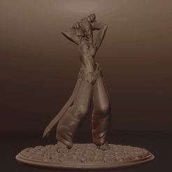 juri3.gif Archivo STL JURI - STREET FIGHTER・Modelo para descargar y imprimir en 3D