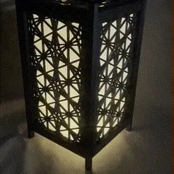 IMG_8097.gif STL-Datei Kumiko Japanisches Shoji Windlicht - Kasane-Rindou・3D-druckbare Vorlage zum herunterladen