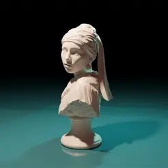 vermeerrealTheinnerway.gif Sculpture: The girl with the pearl earring