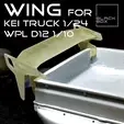 0.gif Rear Wing for WPL D12 and 1/24 Suzuki Carry Style Kei truck modelkit