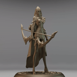 ashe3.gif Free STL file ASHE - LEAGUE OF LEGENDS・3D print model to download