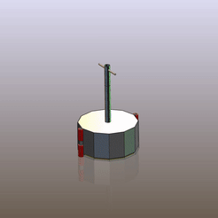 ezgif.com-gif-maker.gif Archivo STL Molde para mancuerna de concreto de 30 libras・Objeto imprimible en 3D para descargar