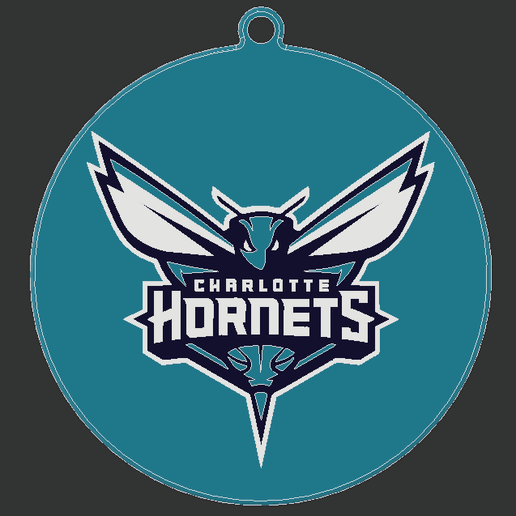 NBA - Charlotte Hornets - Christmas Ornament 3D model
