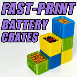 1_ThumbAnim.gif FAST-PRINT STACKABLE BATTERY CRATES / BOXES (VASE MODE)
