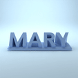 Mary_Standard.gif Mary 3D Nametag - 5 Fonts