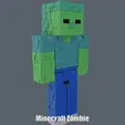 Minecraft-Zombie.gif Minecraft Zombie (Easy print and Easy Assembly)