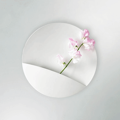 Untitled-2.gif Fichier STL gratuit Vase Fleur pour mur・Plan pour impression 3D à télécharger, 3Rdesign