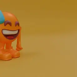 1.gif Flexible Smile Emoji Toy Character - 3D Printable Model