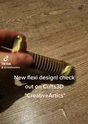 ezgif.com-gif-maker-8.gif STL file Penis | Flexi / Coiled Cock・3D print design to download