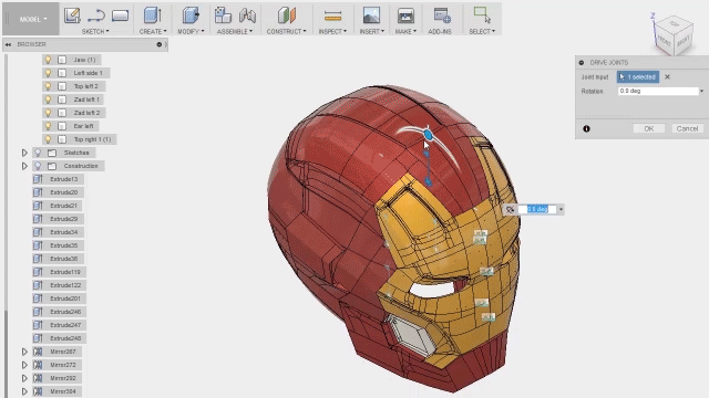 anim-2.gif Download STL file Iron Man Mark 42 • 3D printable template, SKUPERDIY