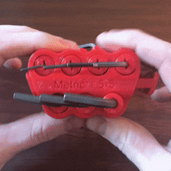 ezgif.com-gif-maker-15.gif Download free STL file Print in Place Allen Key Holder Inspired by Wiha • 3D printing design, cooknadam