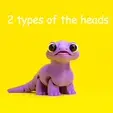 Heads.gif Lizard Lilu the cute articulated flexi toy (STL & 3MF)