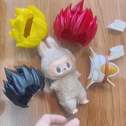 6993986155696.mp4 Accessoires Labubu - Cheveux de Vegeta -Déguisement Dragon Ball pour Halloween