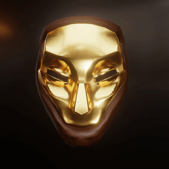 ezgif.com-gif-maker.gif STL file Sea Of Thieves - Reaper's Bones Mask・3D print object to download