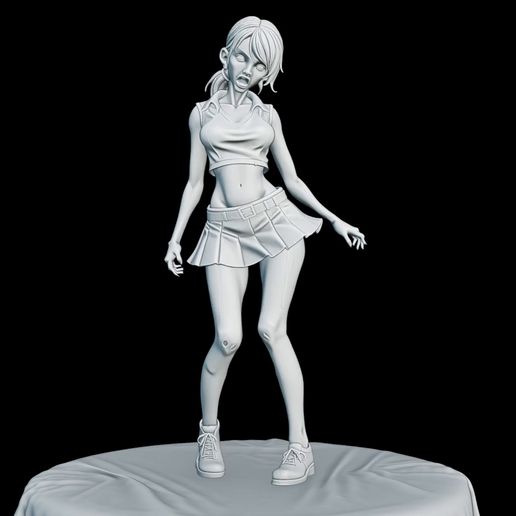 0001-0090.mp4 Zombie School girl mini