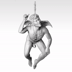 ZBrush-Movie.gif STL file Man on a rope suspended・3D printable design to download