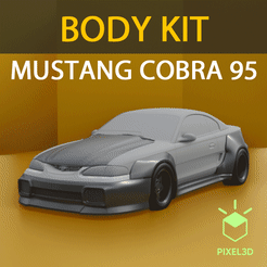 Mustang-Cobra-1995.gif Télécharger le fichier STL *VENTE* 1995 MUSTANG KIT CARROSSERIE - 28oct - 01 • Objet imprimable en 3D, Pixel3D