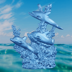3dauphin-corail-video.gif Fichier STL Dauphin Corail・Modèle à imprimer en 3D à télécharger, motek