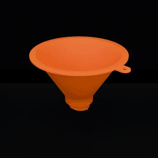 Slip-in funnel for GPI 63 necks - spout with stop and air notches