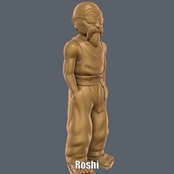 Roshi.gif STL-Datei Roshi (Einfacher Druck ohne Unterstützung)・3D-druckbare Vorlage zum herunterladen, Alsamen