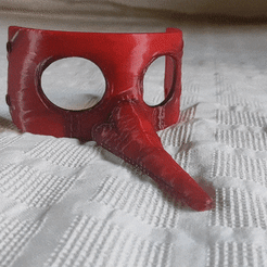 ezgif-3-ccaebb4c3d-1.gif Archivo 3D mask FUJITA dorohedoro traditional japanese tengu + keyring・Idea de impresión 3D para descargar, Alice3dArt